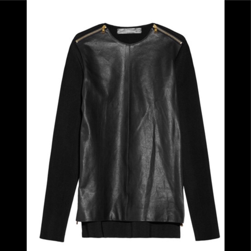 Proenza Schouler Zip-detailed leather top